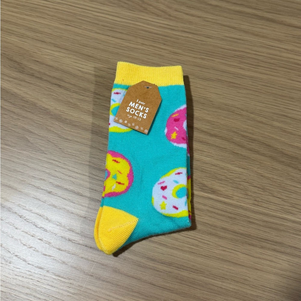 Colorful Donut Pattern Men's Socks